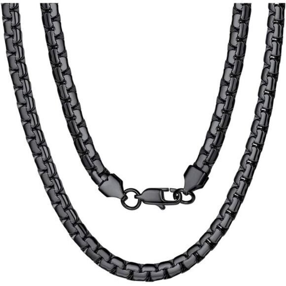 Necklace Other - 316L Stainless Steel Black Necklace